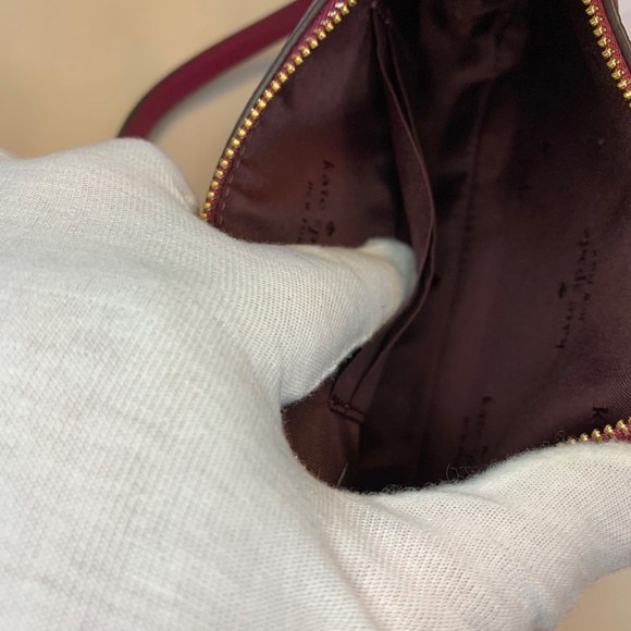 NWT! Kate Spade ♠️ Genuine Pebbled Leather Kayla Convertible Handbag / Wristlet! - Picture 12 of 13